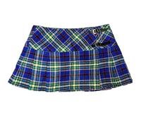 Viper London Women's Tartan Wrap Around Micro Mini Kilt Skirt Parties Halloween