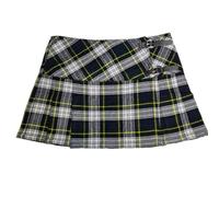 Viper London Women's Tartan Wrap Around Micro Mini Kilt Skirt Parties Halloween
