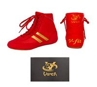 VIPER Men's Boxing Boots Boys Boxing Footwear Boxing Shoes Red Size