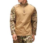 Viper Men's Special Ops Quarter Zip Long-Sleeved T-Shirt in Light Brown | Size: Medium Viper Light Brown M