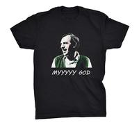 Viper Myyyy God Rigsby Rising Damp Inspired Retro TV T-Shirt (Black, S)