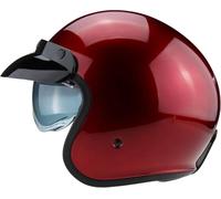 Viper Open Face Helmet with Sun Visor RS-V06 Adult Motorcycle Motorbike Scooter ECE 22.05 Approved Jet Touring Helmet Matt Flame - Matt Flame - M (57-58cm)