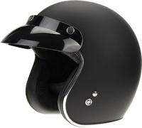 VIPER RS-05 SLIM SKINNY FIT RETRO CUSTOM BOBBER OPEN FACE MOTORCYCLE HELMET - MATT BLACK - EXTRA LARGE