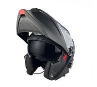 ViPER RS-V121v8 Blinc4 Bluetooth Modular Flip Front ECE 22.06 Motorbike Helmet Dual Visor Pinlock Ready Adventure Peak Built in Intercom HD Speakers Touring Motorcycle Helmet - Matt Black (S)