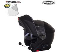 VIPER RS-V171 BLINC BLUETOOTH BLINC FLIP FRONT MOTORCYCLE HELMET FREE PINLOCK