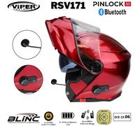 VIPER RS-V171 BLINC BLUETOOTH BLINC FLIP FRONT MOTORCYCLE HELMET FREE PINLOCK