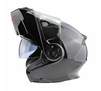 VIPER RS-V345 FLIP FRONT FULL FACE MODULAR DUAL VISOR MOTORCYCLE HELMET -BLACK