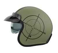 ViPER RSV06 Plus Motorcycle Helmet with Inner Sun Visor Open Face Jet Motorbike Helmets for Adult - Motorbike Rider Road Legal ECE2206 Approved for Cruise Bike Chopper Moped Electric Scooters - S