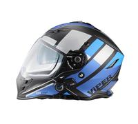 ViPER RSV141 Full Face Motorcycle Bluetooth Helmets - Modular Double Visor Motorbike Helmets - Microphone Dual Speaker for Hands & Noise Free Automatic Answering ECE/ACU Gold Approved With Pinlock 30