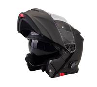 ViPER RSV171 Bluetooth Flip up Motorcycle Motorbike Bike Crash Helmets With Drop-Down Sun Visor Helmet ECE 22.06 Approved Unisex Adult Racing Touring Cruising Bike Wear (Matt Black, XS)