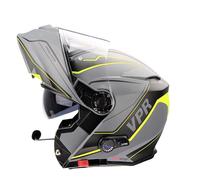 ViPER RSV171 Bluetooth Flip up Motorcycle Motorbike Bike Crash Helmets With Drop-Down Sun Visor Helmet ECE 22.06 Approved Unisex Adult Racing Touring Cruising Bike Wear