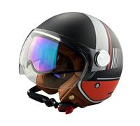 ViPER RSV19 Open Face Motorbike Helmet - Scooter Motorcycle Crash Jet Helmet for Men Women with Sun Visor - Electric Bike & Road Bike Road Legal ECE 22.06 Approved Motorbike Helmets