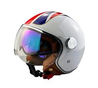 ViPER RSV19 Open Face Motorbike Helmet - Scooter Motorcycle Crash Jet Helmet for Men Women with Sun Visor - Electric Bike & Road Bike Road Legal ECE 22.06 Approved Motorbike Helmets