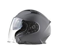 ViPER RSV22 Open Face Motorbike Helmet - Motorcycle Jet Crash Helmet for Men Women with Drop Down Sun Visor - ECE 22.06 Approved For Electric Bike Scooter Touring Moped Urban Motorbike Helmets