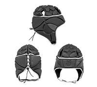 VIPER Rugby Headguard Scrum Cap Helmet Gear (Free Shoes Bag) (Black - XL)
