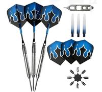 Viper Shot King 80% Tungsten Steel Tip Dart Set with Case, Blue, 24 Grams
