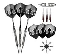 Viper Shot King 80% Tungsten Steel Tip Dart Set with Case, Silver, 25 Grams