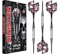 Viper Sinister 95% Tungsten Steel Tip Dart Set, Double Knurl, 23 Grams