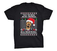 Viper Snoop fo Shizzle TWAS The nizzle Before chrismizzle Ugly Christmas T-Shirt (Black, XXL)