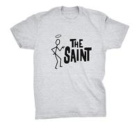 Viper The Saint Roger Moore Classic Retro TV T-Shirt (Grey, XXL)
