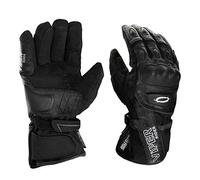 ViPER Toureg Motorcycle Gloves Men Women | Full Finger CE Approved Armour Motorbike Gloves | Textile Leather Winter Motorcycle Waterproof Gloves for Mountain bike, Road biking, Riding (Black,L)