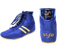 VIPER V_FIT Boxing Boots Mens Boys Girls Boxing Footwear Boxing Shoes (Blue) (Numeric_6)