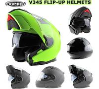 VIPER V345 Motorcycle Flip-up Touring Modular Motorbike Helmet with Dual Visor