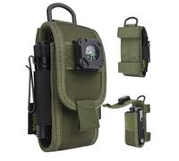 VIPERADE CHA9 Multitool Sheath for Belt Compatible with Leatherman - Horizontal & Vertical Carry Molle Multitool Holster, 900D Nylon EDC Belt Organizer for Men (Green)