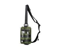 VIPERADE CHS2 EDC Small Sling Cross Body Bag, Tactical Chest Bag Pouch for Men, Molle Belt Pouches Small Bum Bag, Fanny Pack EDC Pouch Pocket Organiser YKK Zipper Pouch for Hiking/Camping - Green
