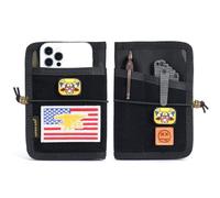 VIPERADE VE11 Pocket Journal Pouch, EDC Wallet Small Notebook Cover, Nylon Journal Cover for Field Notes, Utility EDC Organizer Pouch with DIY Patch Area