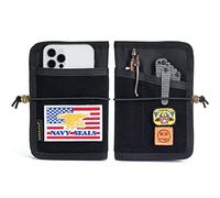 VIPERADE VE11 Pocket Journal Pouch, EDC Wallet Small Notebook Cover, Nylon Journal Cover for Field Notes, Utility EDC Organizer Pouch with DIY Patch Area