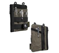 VIPERADE VE16N-OW Waxed Canvas Slim EDC Pouch, Minimalist Wallet Pouch for Men, EDC Pocket Organiser for Multitool