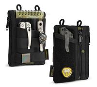 VIPERADE VE18 Small EDC Pouch Tool Organizer, Multifunction Small Tools Pouch with 6 Pockets, EDC Organizer for Men, Mini Pocket Organiser with Patches Area for DIY(Black Camo)