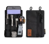 VIPERADE VE4 EDC Tool Pouch, Nylon EDC Organiser with 6 Pockets, Small Tool Organiser Storage for Man, Pocket Pouch for Flashlight Multitool Gears