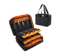 VIPERADE VE40 Knife Display Case with 40 Slots, Folding Knives Storage Holder, Knife Collection Carrier Bag for Folding Knives Flashlights Multitools (Black)