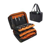 VIPERADE VE40 Knife Display Case with 40 Slots, Folding Knives Storage Holder, Knife Collection Carrier Bag for Folding Knives Flashlights Multitools (Black Camo)
