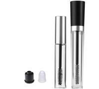 VIPERMARK 2Pcs Empty Mascara Tube with Eyelash Wand Eyelash Cream Container Bottle,Rubber Inserts,Funnels Set for Castor Oil 7.5ml and 10ml