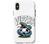 Vipers Soccer Mascot for Youth Teams Players and Fans Case for iPhone X/XS