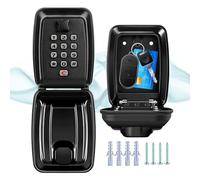 ViperSafe - Key Safe Wall Mounted Outside, High Security 12-Digit Combination Lock Box, Professional Weatherproof Key Hider with Large Capacity, Durable Metal Box for Home, Garage & Office (Black)
