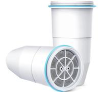 VIPHASES 2 Pack 6-Stage Water Filter Cartridges Replacement for Water Filter Jug ZR-017 ZP-010, Advanced 0 TDS System to Removes 99.99% Lead, Chlorine, Fluoride, PFOA/PFOS, TUV Certified
