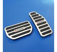 VIPHID Car Pedal Cover Set for Suzuki Swift 2019 2020 2021, Auto Anti-slip Manual/Automatic Auto Vehicle Foot Treadle Brake Cover Pad, Accelerator/Brake Pedal Accessories,AT