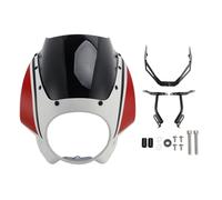 VIPIH Headlight Fairing Windshield WindScreen fit for XSR900 2022-2025 Red+Black