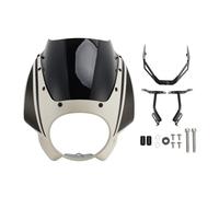 VIPIH Headlight Fairing Windshield WindScreen fit for XSR900 2022-2025 White+Black
