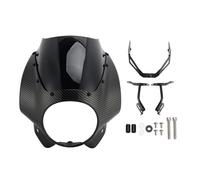 VIPIH Headlight Fairing Windshield WindScreen fit for XSR900 22-25 Carbon Color+Black