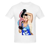 Viplili Nicki Music Minaj Shirt Men's Crew Neck Short Sleeve T Shirt Fashion Tops Black