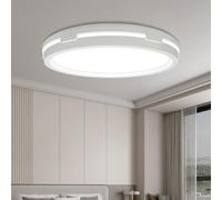 VIPMOON 30W LED Ceiling Light, 6000K Daylight White 2400LM, Waterproof Bathroom Light, Round Flush Mount Ceiling Lamp for Bathroom, Bedroom, Kitchen, Hallway, Utility Room, Restroom, Balcony