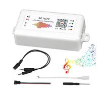 VIPMOON SP107E Bluetooth LED Music Controller, DC 5V-24V Full Color Controller, iOS/Andriod App Control, Compatible with WS2811 WS2812B WS2801 SK6812, Suitable for LED Strip or Matrix Panel