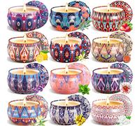 VIPNAJI Scented Candles Gift Set for Women, 12 Pack Natural Soy Wax Aromatherapy Candles for Mother's Day, Birthday, Valentine's Day, Christmas, Bath, Yoga, Stress Relief and Relaxation of the Body