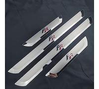 VIPOED 4 Pcs Car Kick Plates For Seat Leon Arona Ateca Ibiza FR, Stainless Steel Car Door Sill Protector Scuff Guard Exterior Protectors Sills