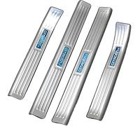 VIPOES 4 Pcs Car Kick Plates For Citroen C5 Aircross 2017-2018, Stainless Steel Car Door Sill Protector Scuff Guard Exterior Protectors Sills